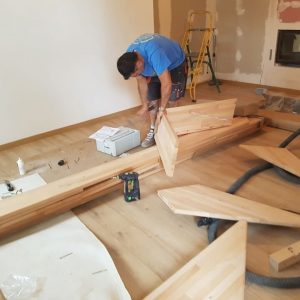 montage escalier en bois